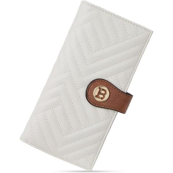 Slim Wallet Women Leather RFID Blocking Credit Card Holder Bifold Thin Wallet
